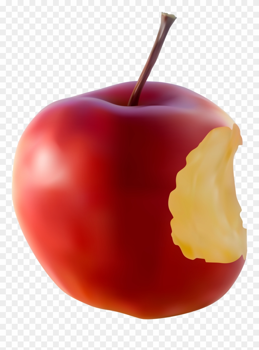 Graphic Free Bitten Apple Red Transparent Clipart
