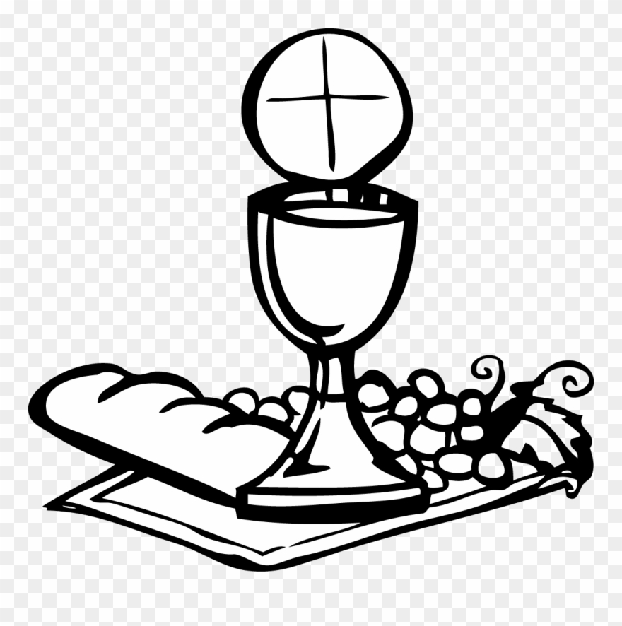 22 Clip Art Holy Communion - Holy Communion Clipart Black And White - Png Download