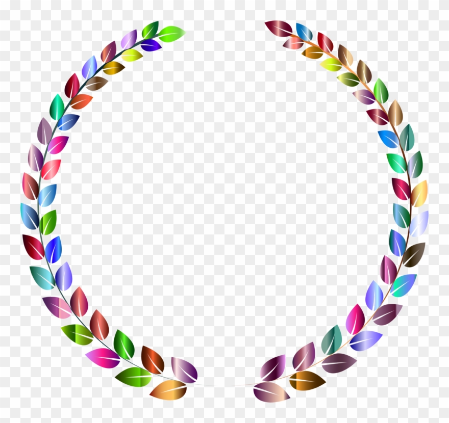 Bay Laurel Leaf Laurel Wreath Branch Roman Triumph - Rainbow Laurel Leaves Clipart