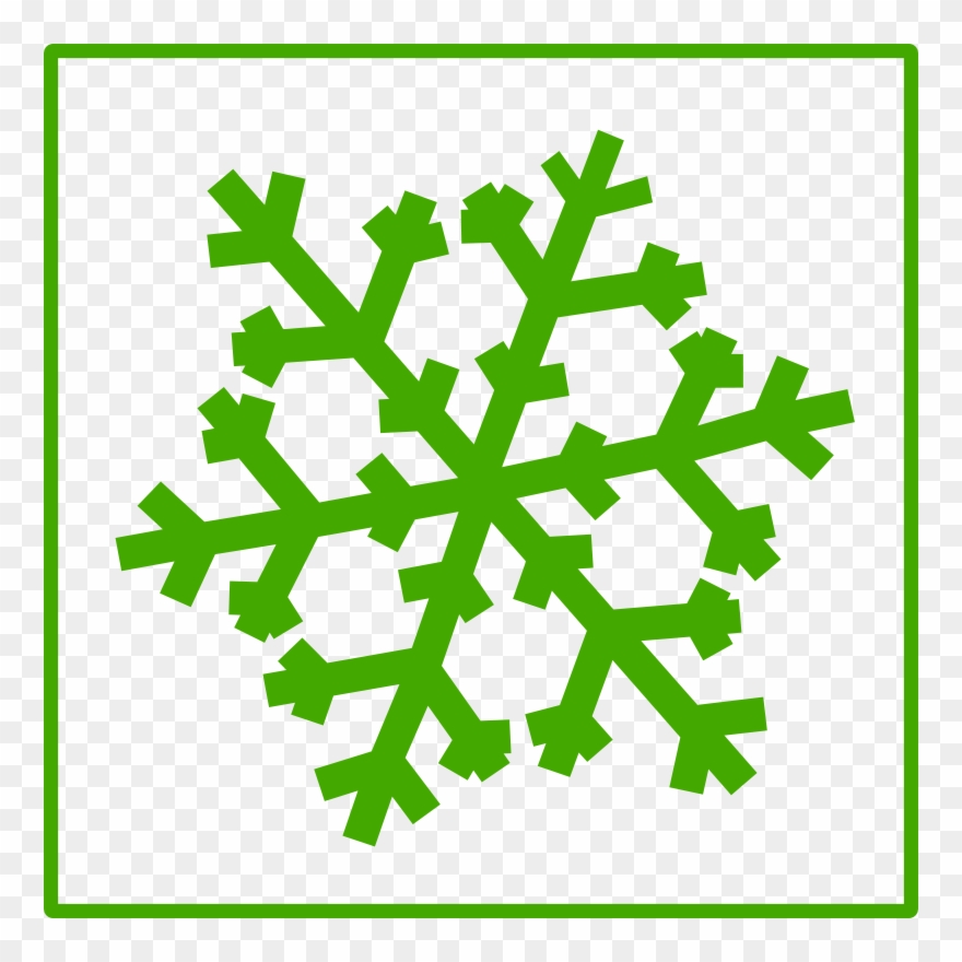 Download Green Snowflake Png Clipart Clip Art Snow - Copo De Nieve Verde Png Transparent Png