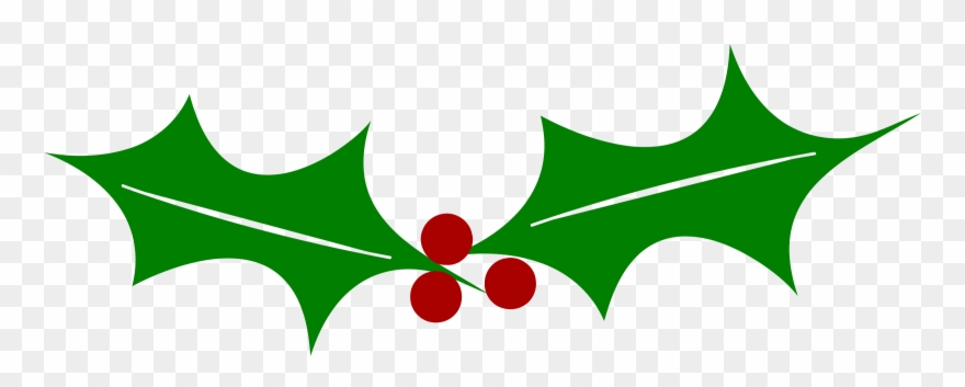 Holly Windows Metafile Leaf Tree Plant Stem - Clip Art Holly - Png Download