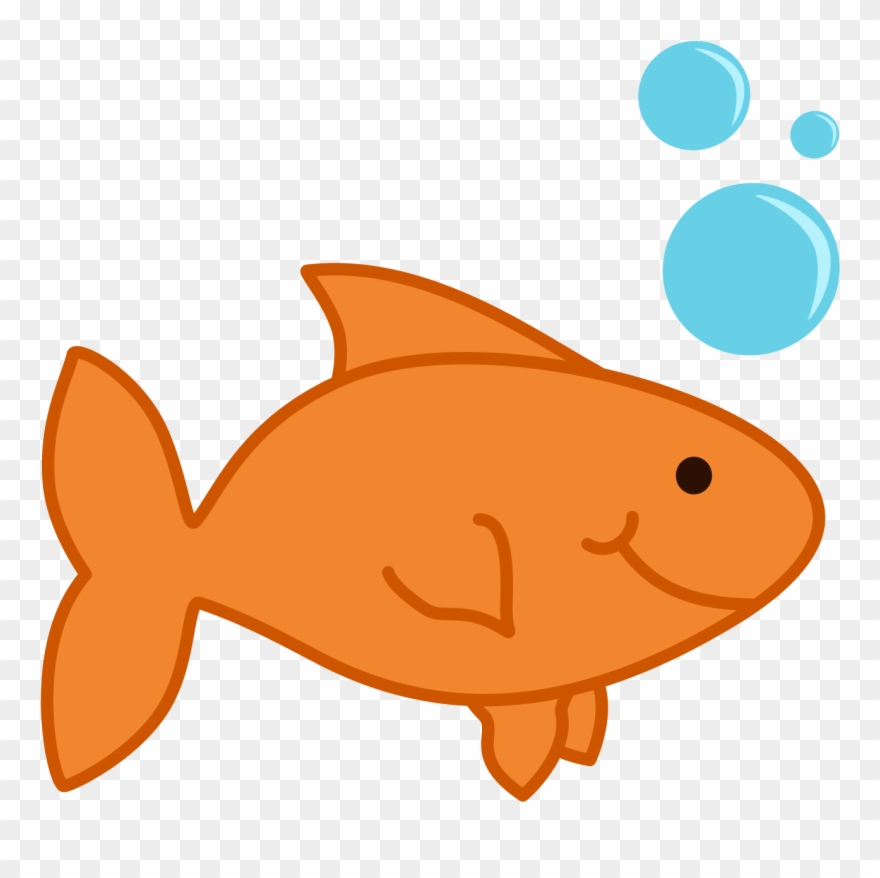 Collection Of Printable Fish Clip Art - Gold Fish Clip Art - Png Download