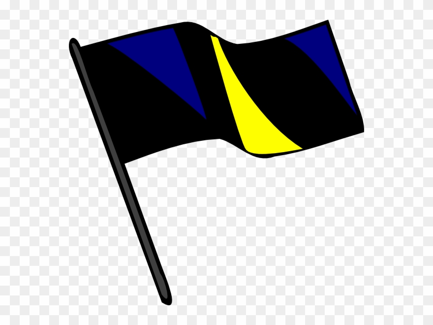 Color Guard Flag Vector Clipart