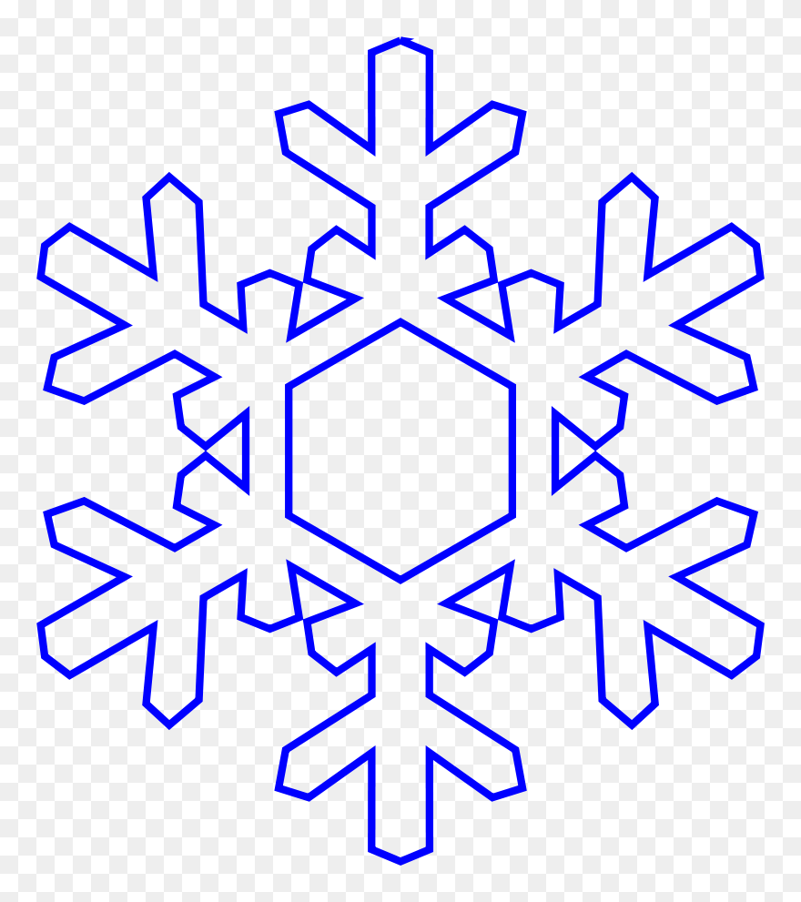 Free Snowflake Clipart Clip Art And Ornament - Snowflake Clipart Free - Png Download