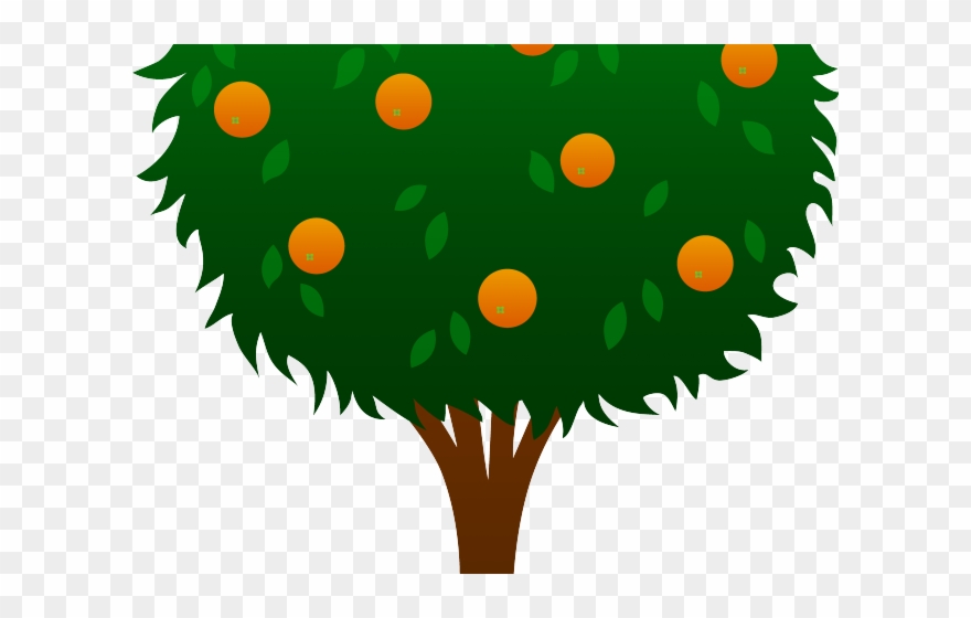 Leaves Clipart Orange Tree - Ten Apples On A Tree - Png Download