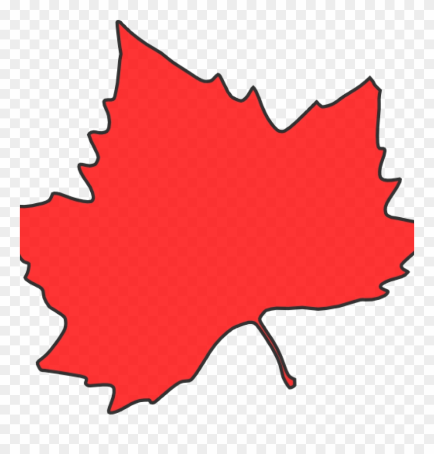 Maple Leaf Clipart Clip Art At Clker Vector Online - Red Fall Leaf Clip Art - Png Download