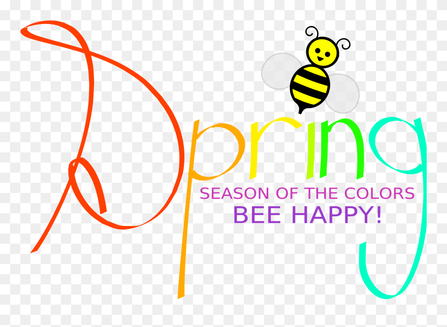 Happy Spring Clipart - Free Clip Art Spring - Png Download