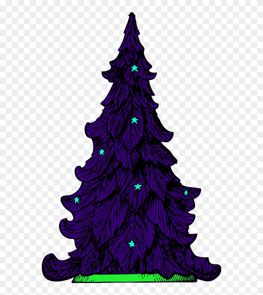 Download Free Printable Clipart And Coloring Pages - Christmas Tree Illustration Png Transparent Png