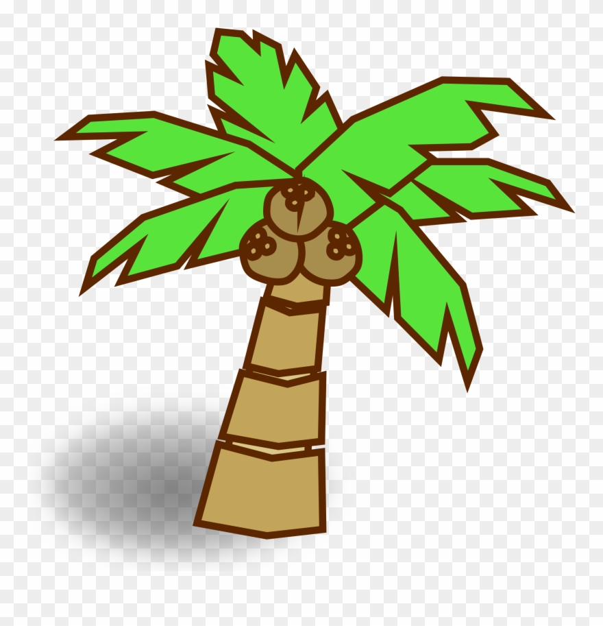 Big Image - Coconut Tree Cartoon Hd Clipart