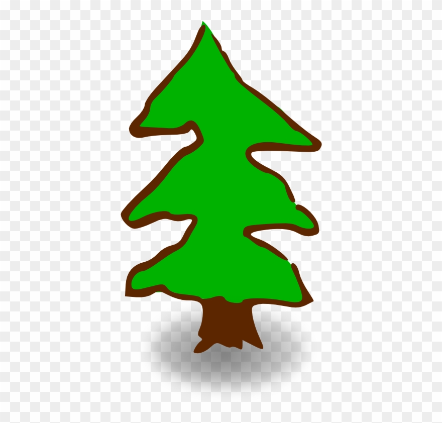 Small Tree Vector - Cartoon Tree With No Background Clipart
