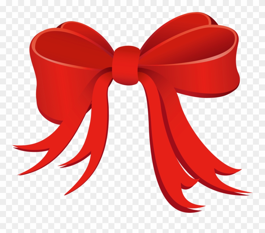 Holiday - Red Bows Clip Art - Png Download