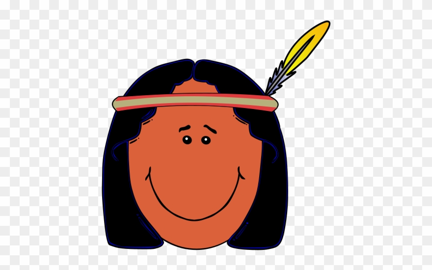 Free Clipart Native American People - Indian Face Clipart - Png Download