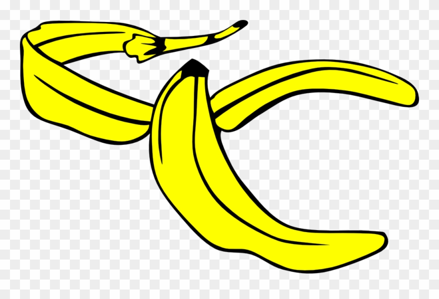 Banana Clipart Guy - Banana Peel Clip Art Png Transparent Png