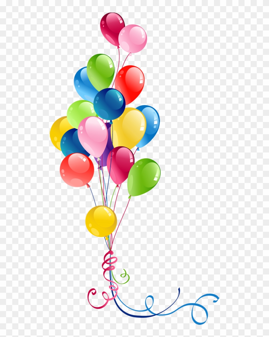 Transparent Bunch Balloons Clipart - Balloon Png