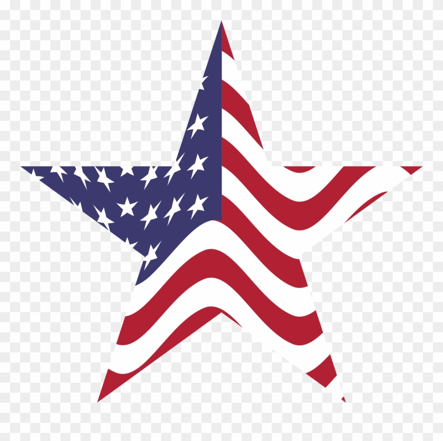 American Flag Clip Art Free Vector Download 2 Wikiclipart - American Flag Star Png Transparent Png