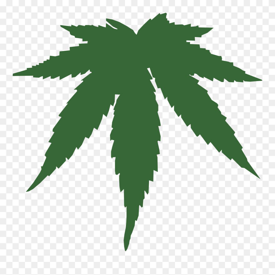 Marijuana Leaf Clip Art - Marijuana Vector - Png Download