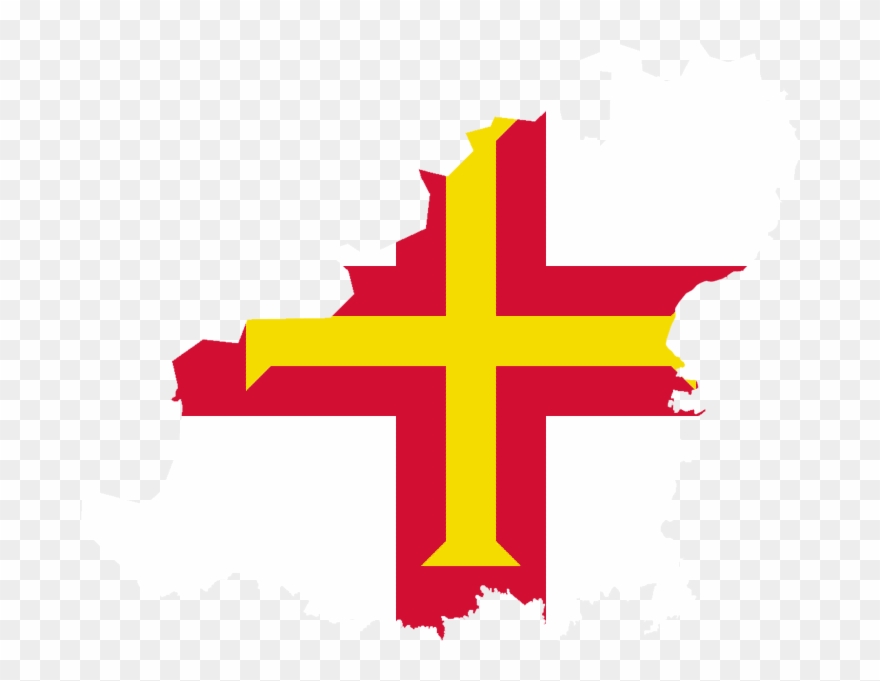 Guernsey Flag 071011 Vector Clip Art - Flag Of The Channel Islands - Png Download