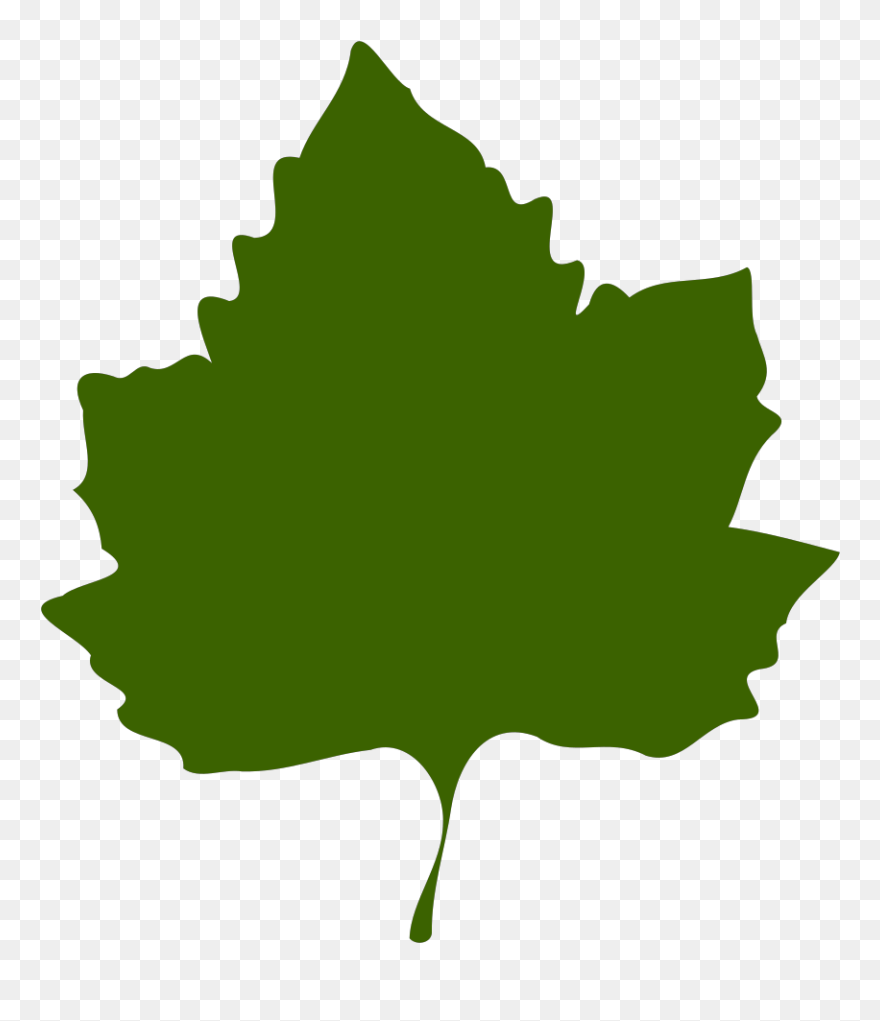 Leaf 02 Free Vector - Grape Leaves Clipart - Png Download