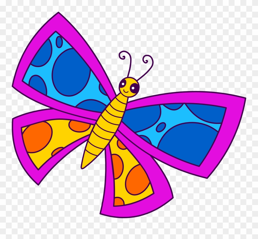 Free Clip Art - Butterfly Pic In Clip Art - Png Download