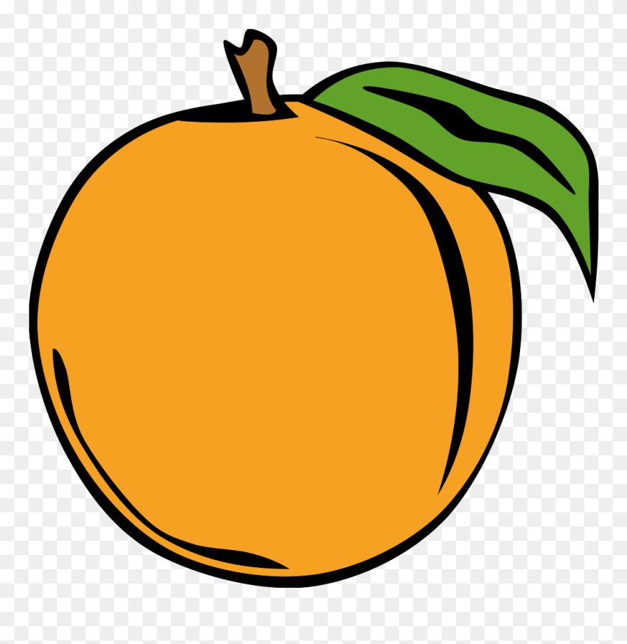 Simple Fruit Peach Clipart, Vector Clip Art Online, - Peach Clip Art - Png Download