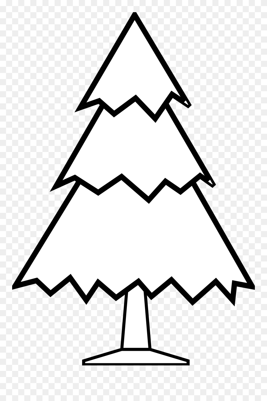 Pix For Children Planting Trees Clip Art Black And - Simple Line Drawing Tree - Png Download