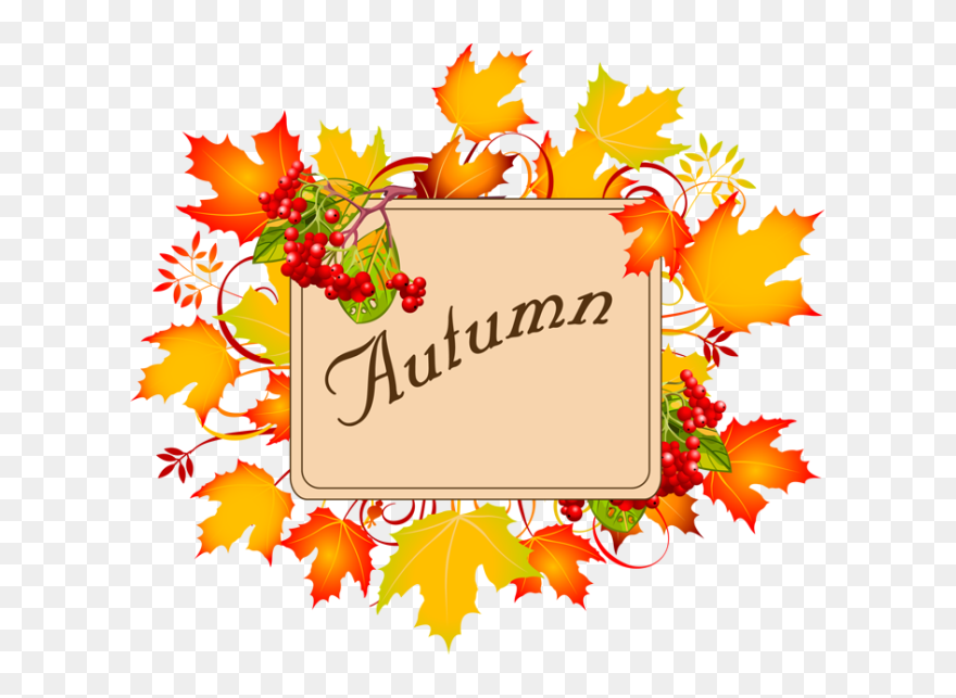 Colorful Clip Art For The Autumn Season - September Month - Png Download
