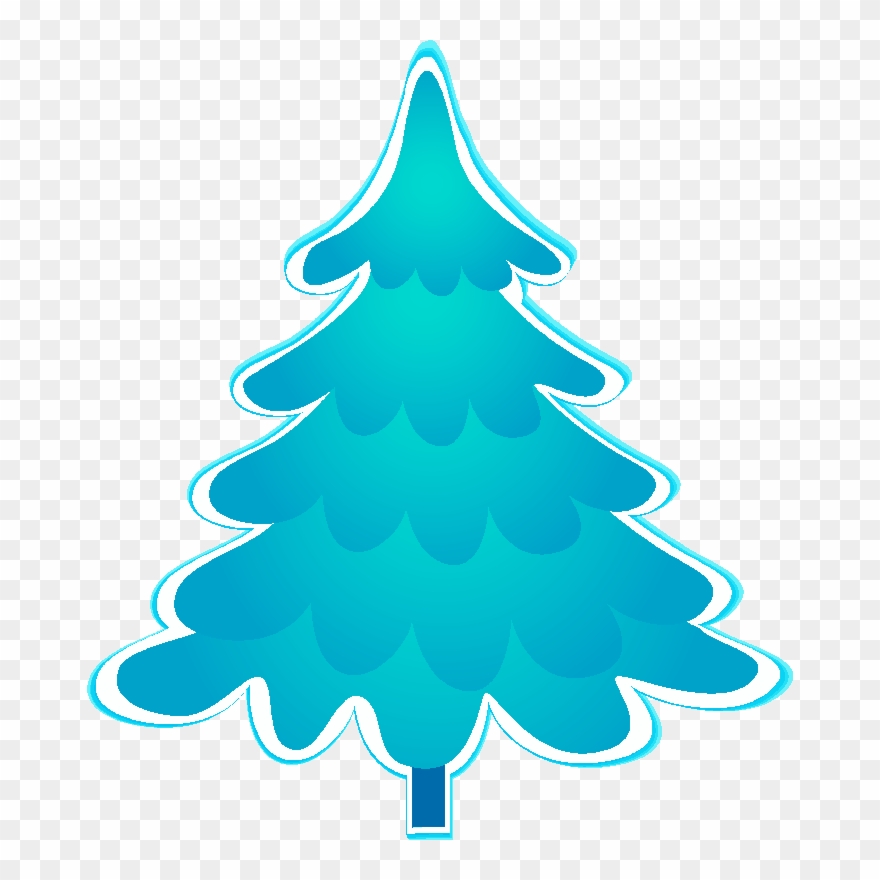 Blue Christmas Tree Clipart Images, Blue Christmas, - Aqua Christmas Tree Clipart - Png Download