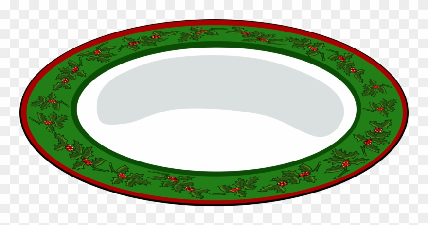How To Set Use Christmas Plate Svg Vector - Oval Objects Clip Art - Png Download