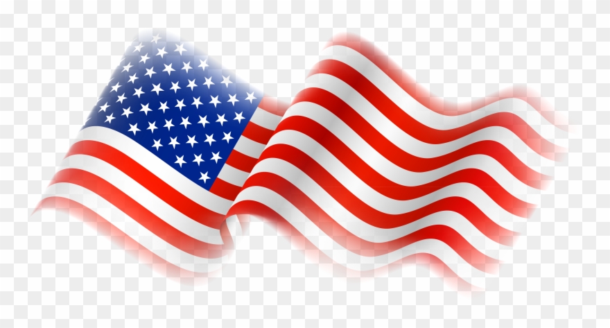 Free Flag Clip Art Pictures - Waving American Flag Png Transparent Png