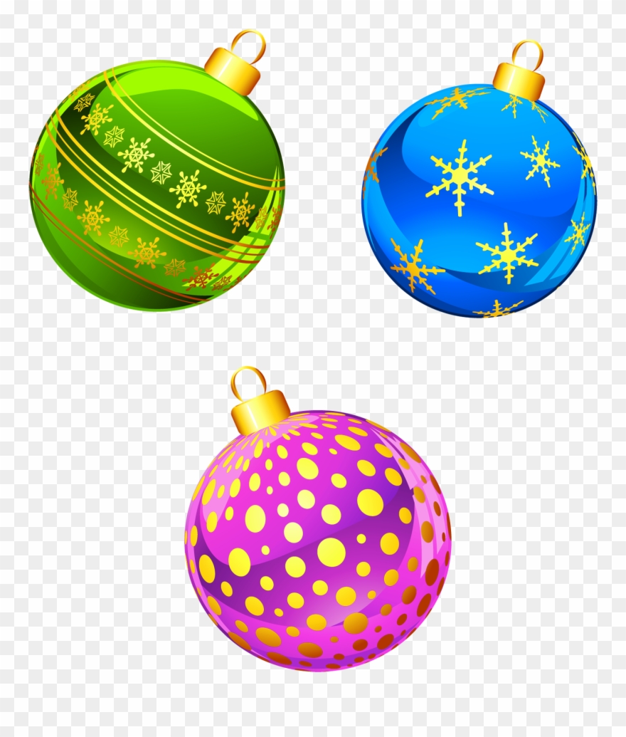 Christmas Tree Clipart Transparent Free Christmas Ornaments - Christmas Bulbs Clip Art - Png Download