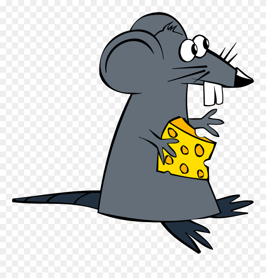 Png Rat Clipart - Mouse And Cheese Clipart Transparent Png