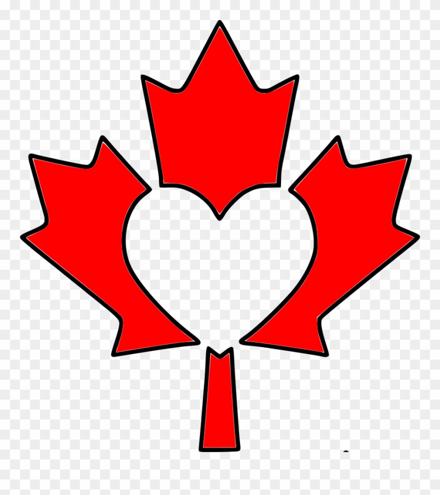 Maple Leaf Clipart Basic - Canadian Leaf Vector Png Transparent Png