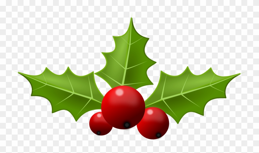 Free Holly Clipart Public Domain Christmas Clip Art - Holly Png Transparent Png