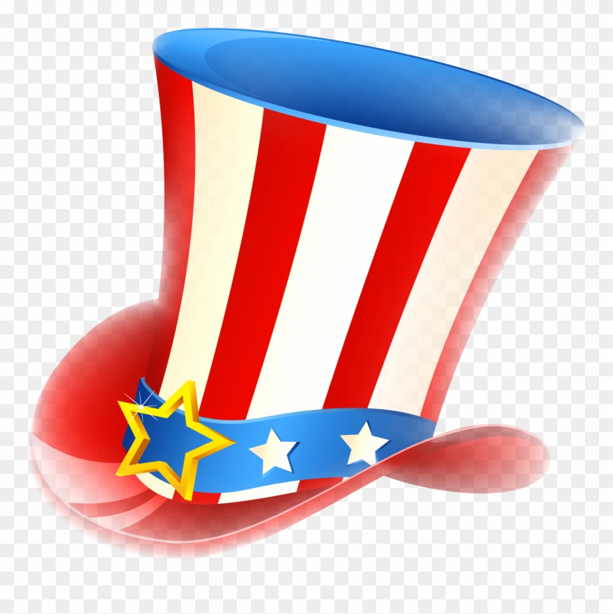 Free Patriotic Clipart - Uncle Sam Hat Png Transparent Png