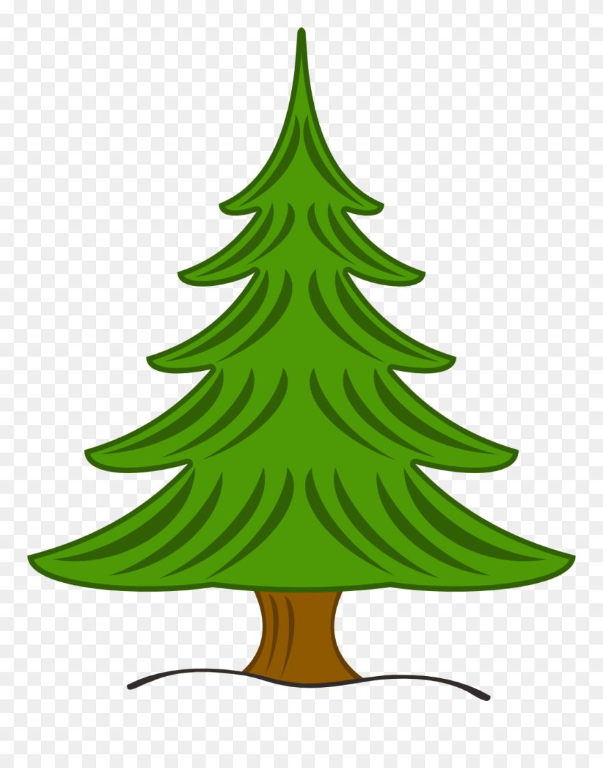 Pine Tree Clipart Free Clipart Images - Christmas Pine Tree Clip Art - Png Download