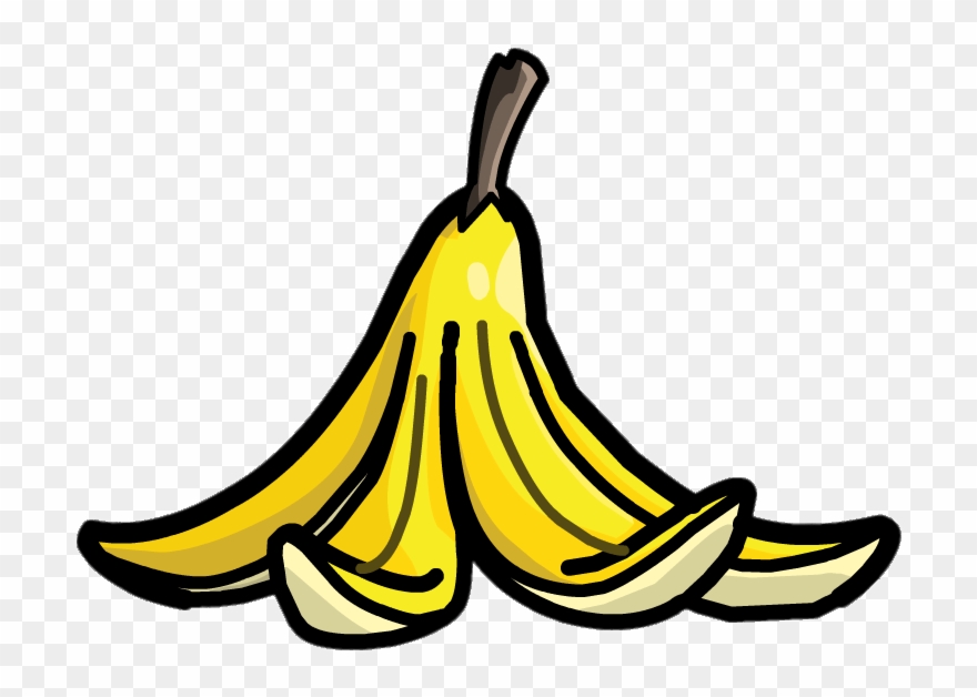 Image Free Download Banana Peel Png Stickpng - Desenho De Casca De Banana Clipart