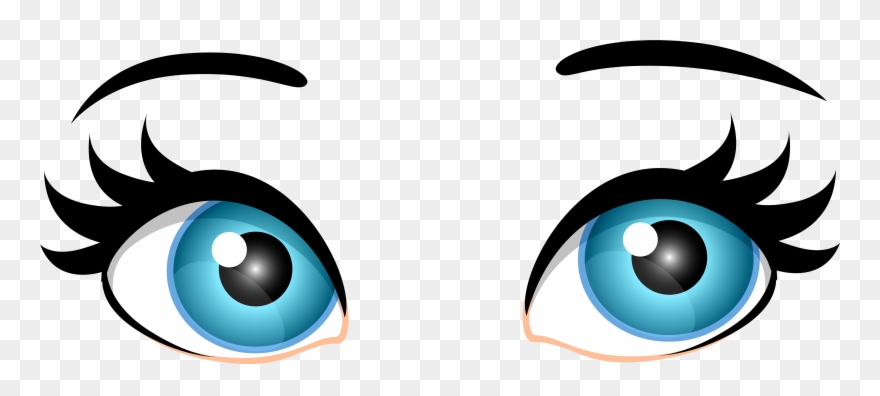 Blue Female Eyes Png Clip Art - Brown Eyes Clip Art Transparent Png