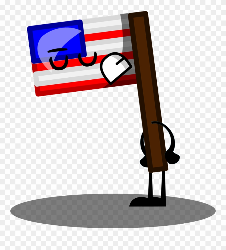 American Flag Clip Art Free Download - Usa Bfdi - Png Download