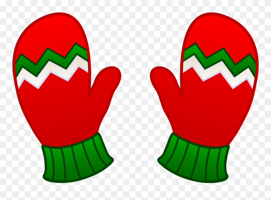 Free Clip Art Christmas Resume Kids Mittens - Winter Gloves Clipart - Png Download