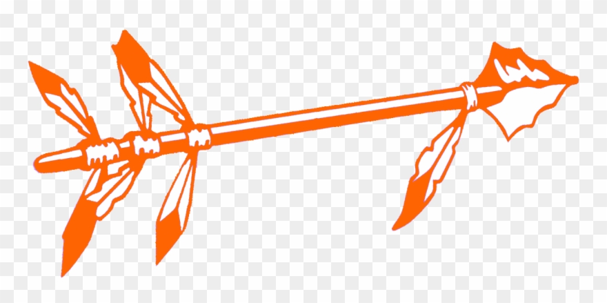 Orange Spear Cut - Spear Clipart - Png Download