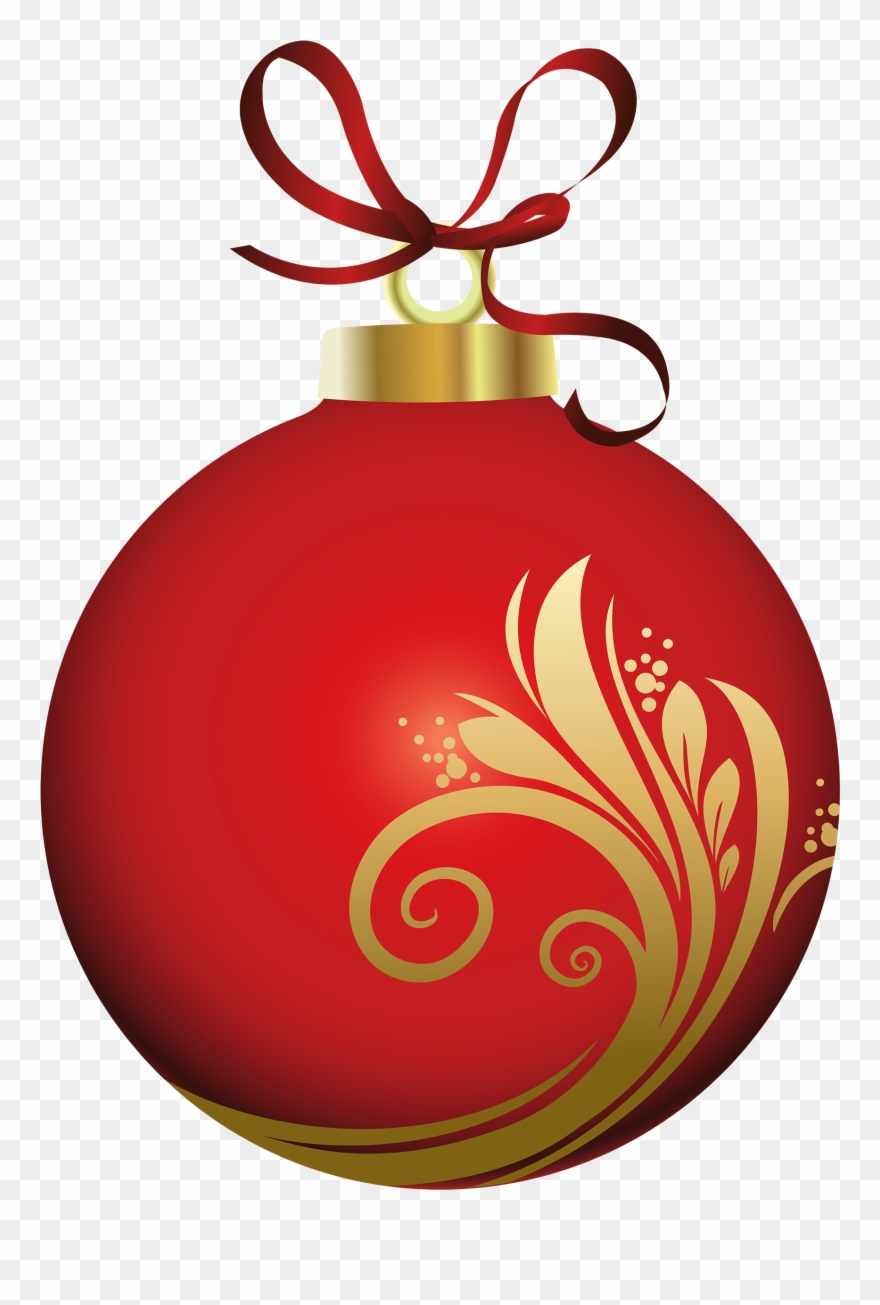 Christmas Ornament Clipart Png Red Christmas Ornament - Christmas Ornament Clipart Png Transparent Png