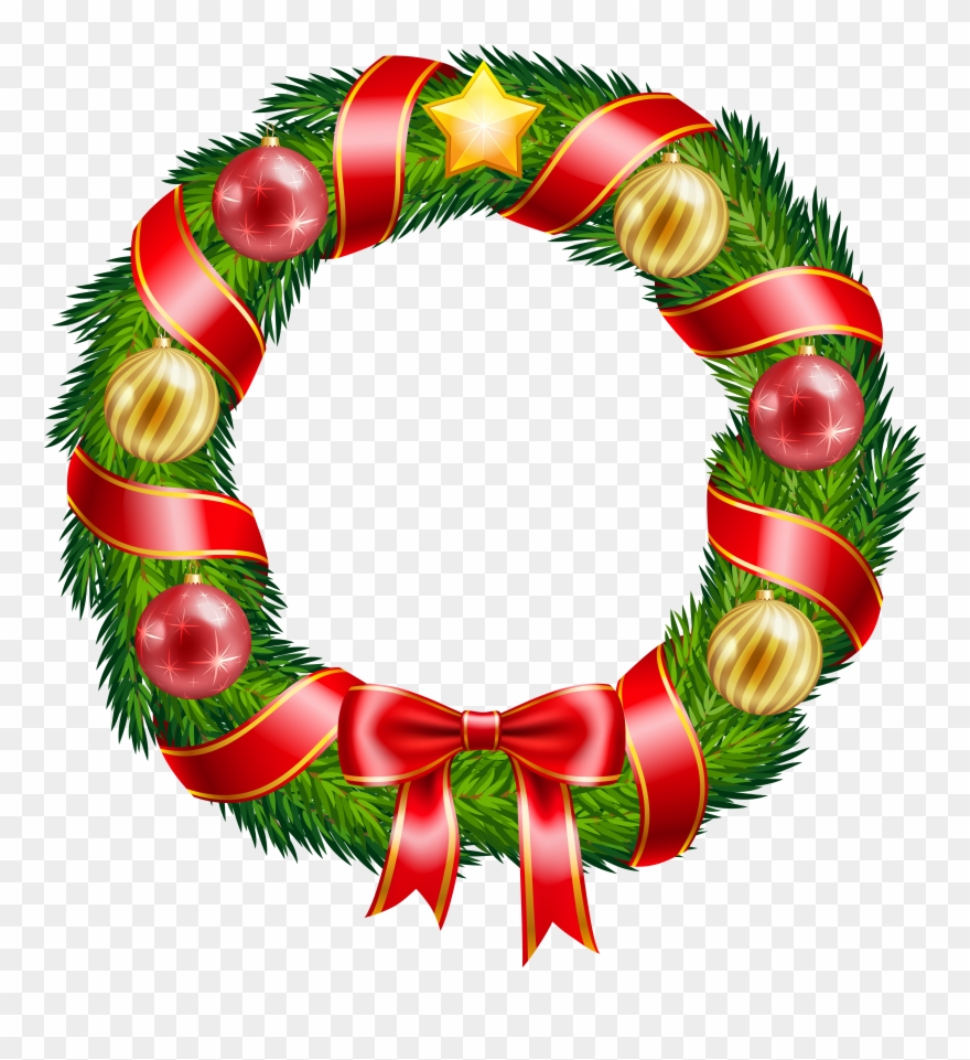 Christmas Ornament Clipart Png Christmas Tree Decorations - Clip Art Christmas Wreath Transparent Png