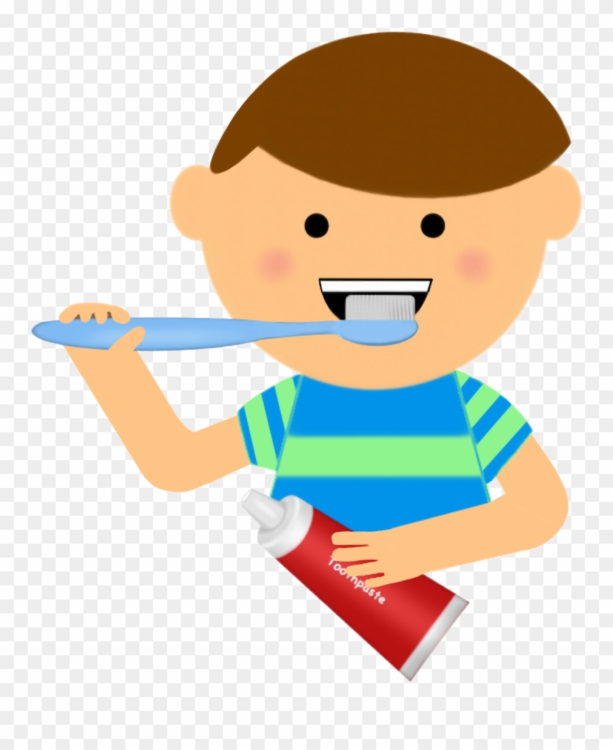 Brushing Clipart - Brush Your Teeth Clipart - Png Download