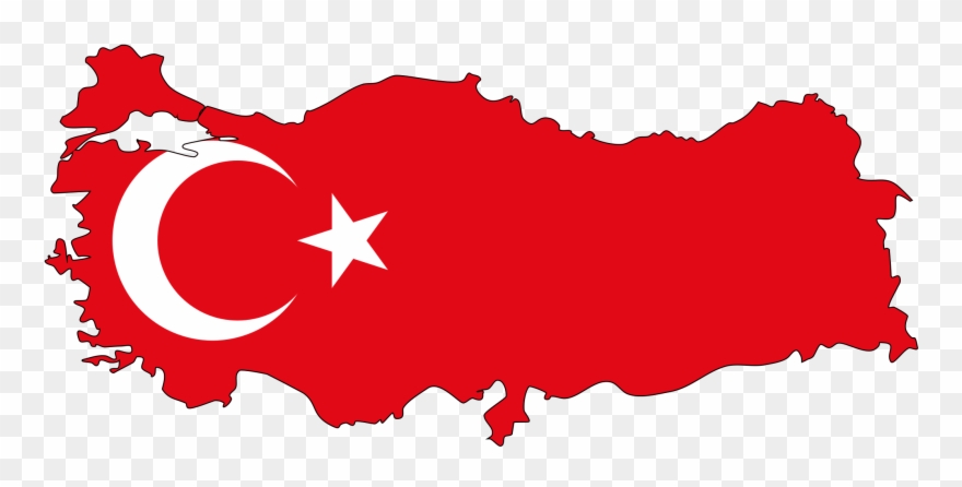 Country Flag Clip Art - Turkey Map Png Transparent Png