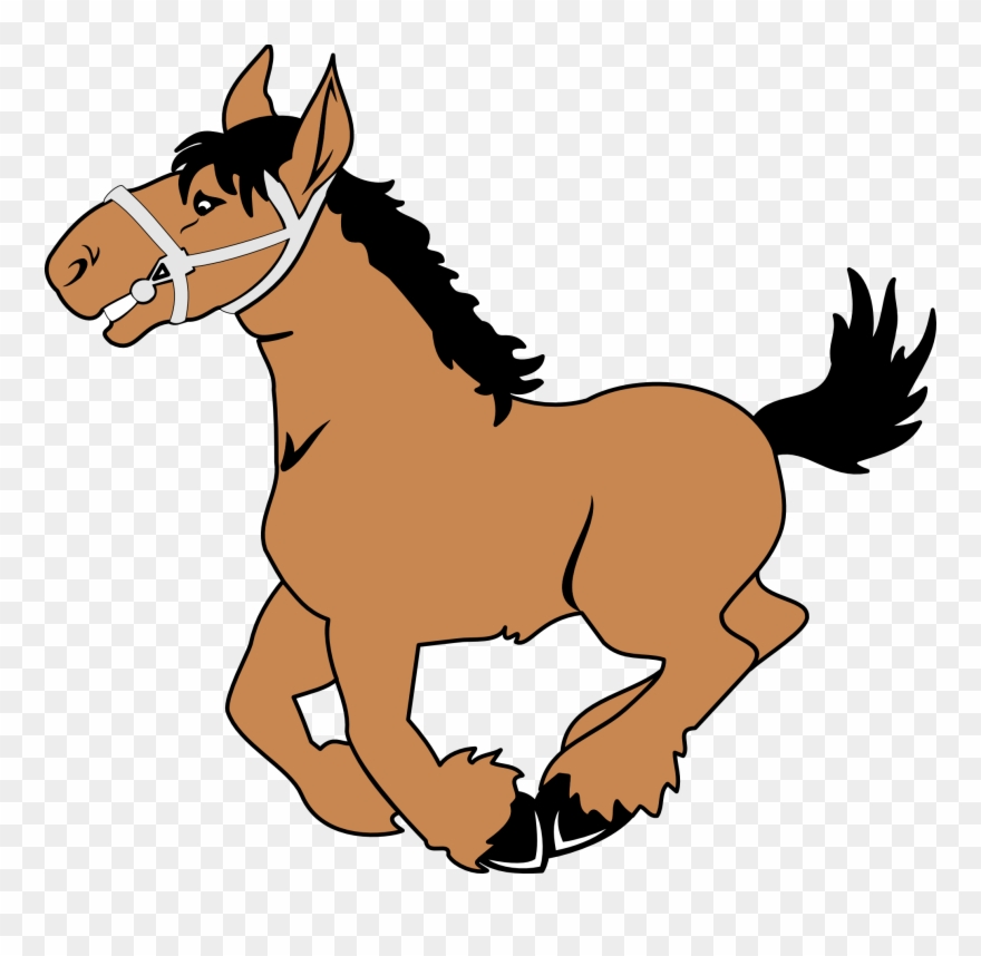Horse Clipart Free Clipart - Cartoon Horse Transparent Background - Png Download