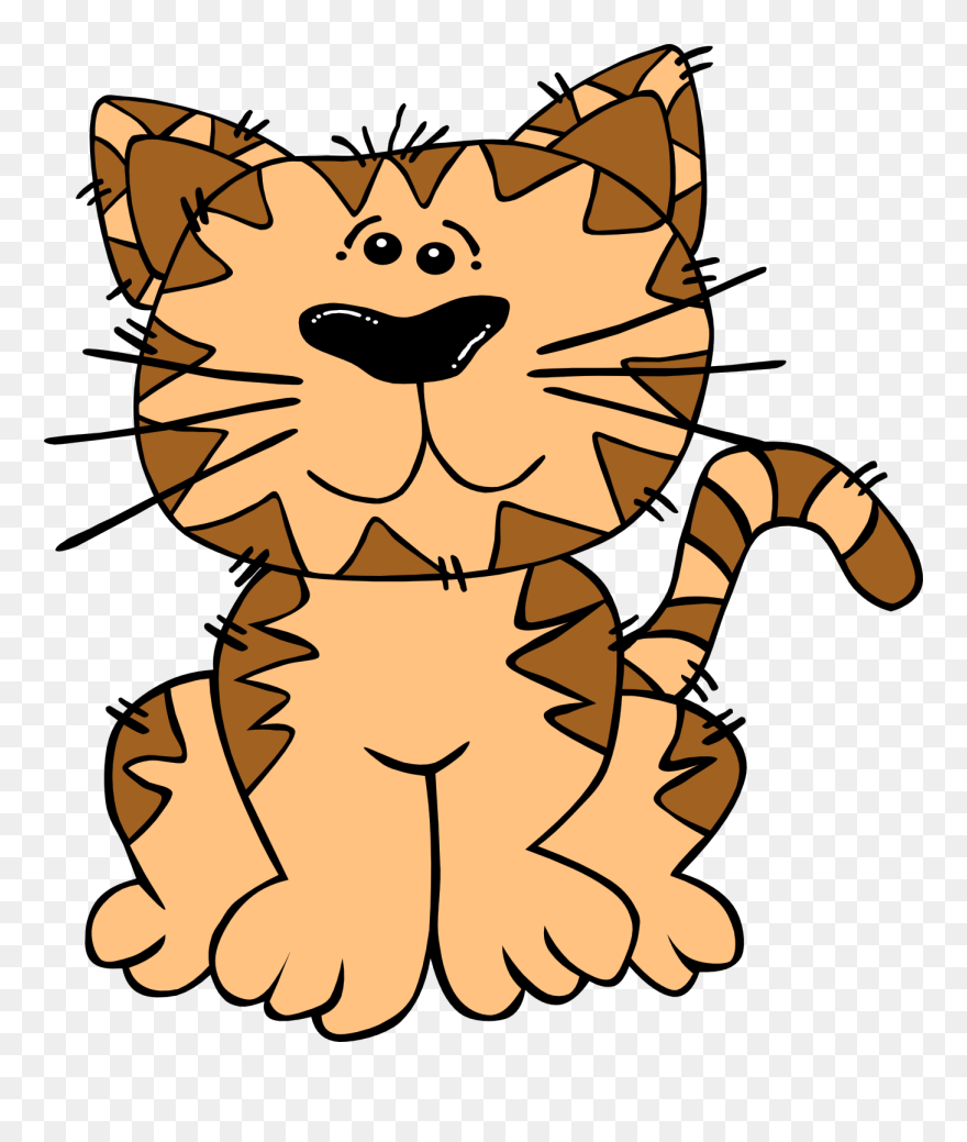 Free To Use Public Domain Cat Clip Art - Cartoon Cat No Background - Png Download