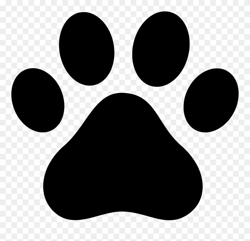 Clipart Cat Paw - Dog Paw Print - Png Download