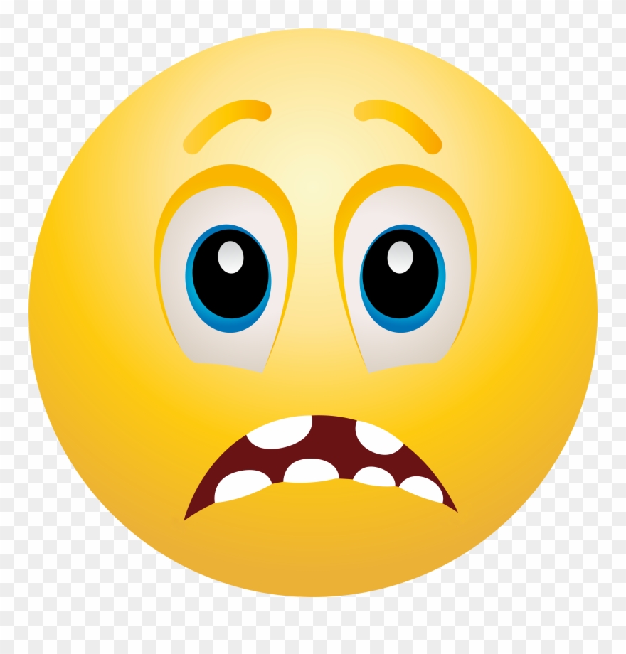 Scared Face Scared Emoticon Clip Art Web Clipart Png Transparent Png