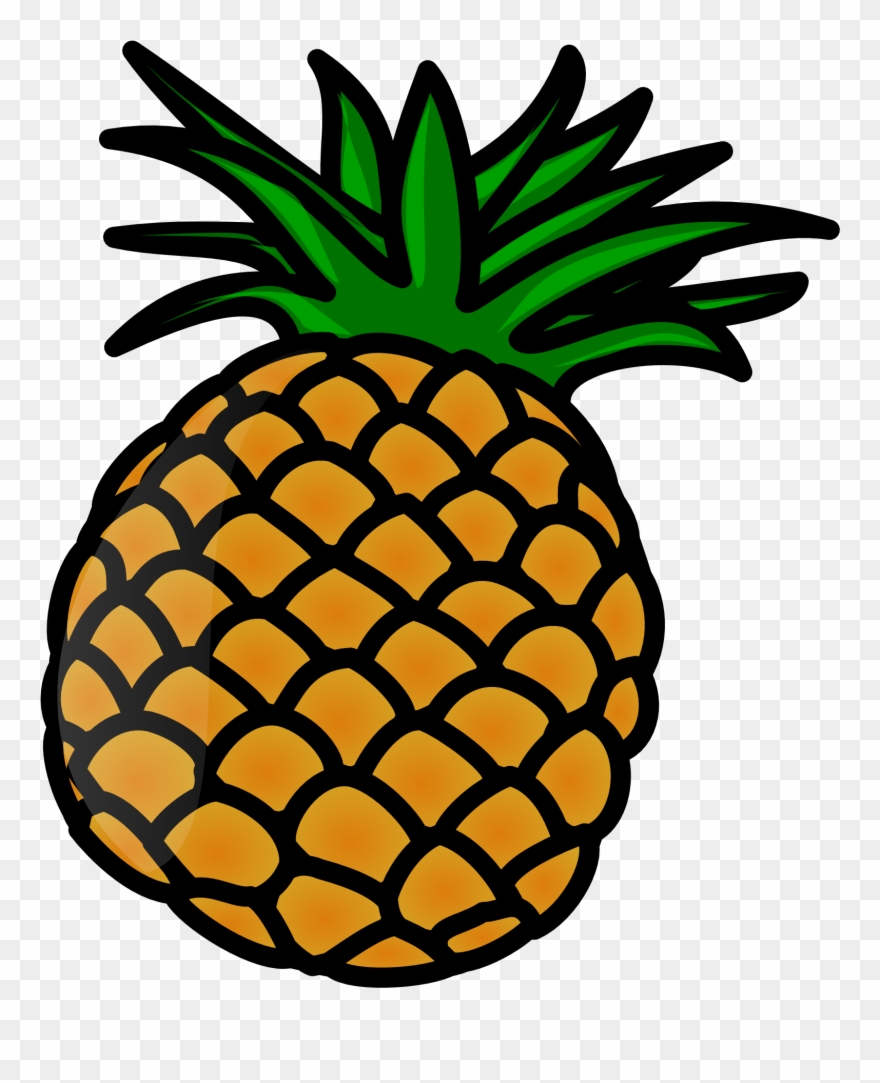 Pineapple Clip Art - Clipart Pineapple - Png Download
