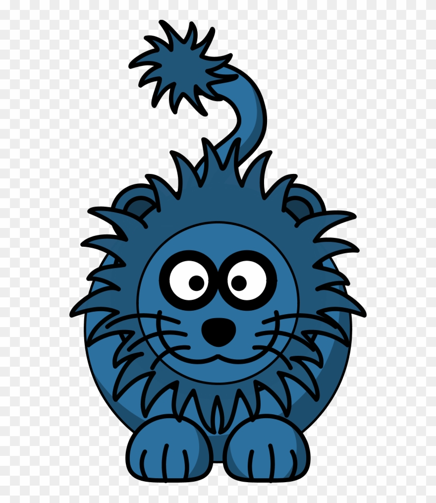 Lion Clipart Blue 3 Innovative Design 1e6d0 4b0e9 - Clip Art Blue Lion - Png Download